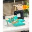 Louis Vuitton Heel 8.5cm Madeleine Mules Velvet Turquoise 2020