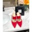 Louis Vuitton Heel 8.5cm Madeleine Mules Velvet Red 2020