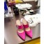 Louis Vuitton Heel 8.5cm Madeleine Mules Velvet Dark Pink 2020
