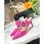 Louis Vuitton Heel 8.5cm Madeleine Mules Velvet Dark Pink 2020