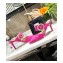 Louis Vuitton Heel 8.5cm Madeleine Mules Velvet Dark Pink 2020