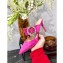 Louis Vuitton Heel 8.5cm Madeleine Mules Velvet Dark Pink 2020
