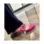 Louis Vuitton Heel 8.5cm Madeleine Mules Velvet Dark Pink 2020