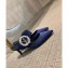 Louis Vuitton Heel 4.5cm Madeleine Mules Suede Navy Blue 2020