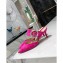 Louis Vuitton Heel 4.5cm Madeleine Mules Suede Dark Pink 2020