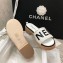 Chanel Heel Logo Mules Lambskin White 2020