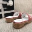 Chanel Heel Logo Mules Denim Pink 2020