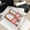 Chanel Heel Logo Mules Denim Pink 2020