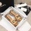 Chanel Heel Logo Mules Lambskin Beige 2020