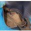 Fendi Embossed FF Motif Nappa Leather Large Baguette Bag Dark Blue 2020