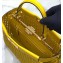 Fendi Leather Peekaboo Iconic Medium Interlace Bag Yellow 2020
