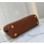 Fendi Leather Peekaboo Iconic Medium Interlace Bag Brown 2020