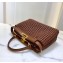 Fendi Leather Peekaboo Iconic Medium Interlace Bag Brown 2020