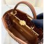 Fendi Leather Peekaboo Iconic Medium Interlace Bag Brown 2020