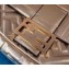 Fendi Embossed FF Motif Nappa Leather Large Baguette Bag Rose Gold 2020