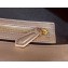 Fendi Embossed FF Motif Nappa Leather Large Baguette Bag Rose Gold 2020