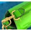 Fendi Embossed FF Motif Nappa Leather Large Baguette Bag Green 2020