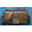 Fendi Embossed FF Motif Nappa Leather Large Baguette Bag Coffee 2020