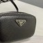 Prada Saffiano Leather Mini Box Bag Black 2020 