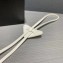 Prada Saffiano Leather Bolo Tie 2IC027 White 2020