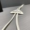 Prada Saffiano Leather Bolo Tie 2IC027 White 2020