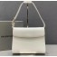 Balenciaga Ghost Medium Shoulder Bag Lizard Pattern White 2020