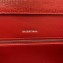 Balenciaga Ghost Medium Shoulder Bag Lizard Pattern Red 2020
