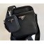 Prada Nylon Bandoleer Cross-Body Bag 2VH112 Black 2020