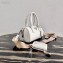 Prada Leather Mini Boston Bag 1BB846 White 2020