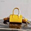 Prada Leather Mini Boston Bag 1BB846 Yellow 2020