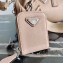 Prada Leather Mini Boston Bag 1BB846 Nude 2020