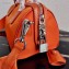 Prada Re-Edition 2005 Nylon Mini Boston Bag 1BB846 Orange 2020