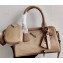 Prada Re-Edition 2005 Nylon Mini Boston Bag 1BB846 Nude 2020