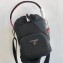 Prada Nylon Bucket Bag 1BE026 Black/Red 2020