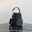 Prada Nylon Bucket Bag 1BE026 Black/Red 2020