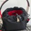 Prada Nylon Bucket Bag 1BE026 Black/Red 2020