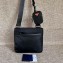 Prada Nylon Bandoleer Cross-Body Bag 2VH110 Black/Red Logo 2020