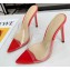 Gianvito Rossi Heel 10.5cm PVC Elle Mules Transparent/Red 2020