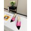 Gianvito Rossi Heel 10.5cm PVC Elle Mules Fuchsia/Black 2020