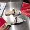 Gucci Slides Sandals White/Dark Blue with Double G 2020