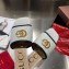 Gucci Slides Sandals White/Dark Blue with Double G 2020