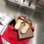 Gucci Slides Sandals Metallic Laminate Gold with Double G 2020