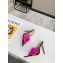 Gianvito Rossi Heel 10.5cm PVC Elle Mules Fuchsia/Black 2020