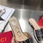 Gucci Slides Sandals Metallic Laminate Silver with Double G 2020
