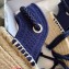 Dior Granville Embroidered Cotton Wedge Lace-up Espadrilles Sandals Blue 2020