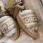 Dior Granville Embroidered Cotton Wedge Lace-up Espadrilles Sandals Beige 2020
