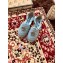 Gucci Double G Espadrilles Sandals Pastel Blue with Grosgrain Lace-up 2020