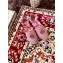Gucci Double G Espadrilles Sandals Pastel Pink with Grosgrain Lace-up 2020