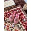 Gucci Double G Espadrilles Sandals Pastel Pink with Grosgrain Lace-up 2020