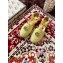 Gucci Double G Espadrilles Sandals Pastel Yellow with Grosgrain Lace-up 2020
